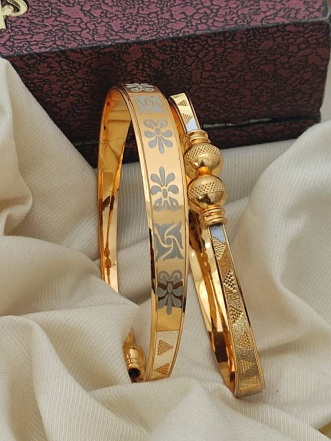 CNC Gold Plated Kadli Bracelets Wholesale Market In Surat With Price

